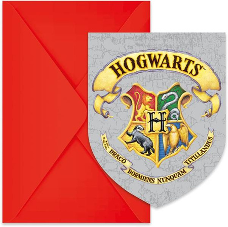 ZAPROSZENIA Z KOPERTĄ HARRY POTTER