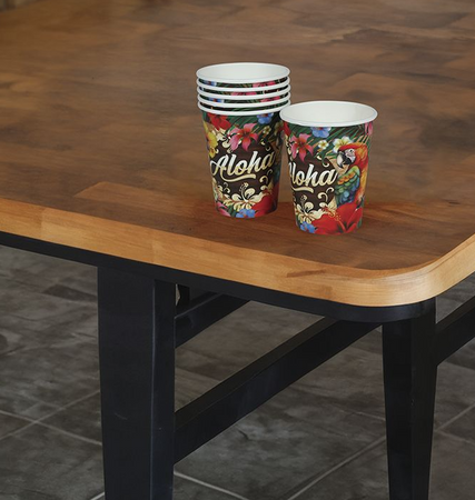 KUBECZKI PAPIEROWE ALOHA 6 SZT 240 ML