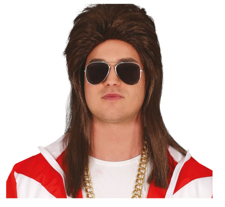 PERUKA LATA 80 BRĄZ