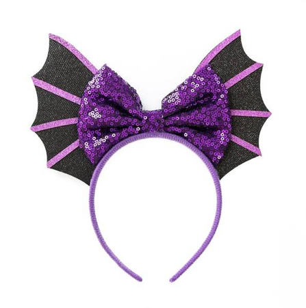 OPASKA HALLOWEEN KOKARDA NIETOPERZ