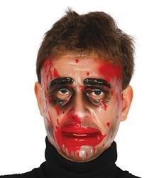 TRANSPARENT MAN WITH BLOOD MASK PVC
