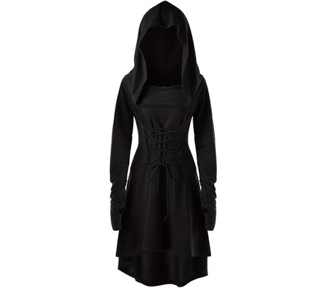 STRÓJ DAMSKI GOTYCKI CZARNY