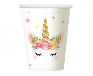 KUBECZKI PAPIEROWE JEDNOROŻEC 266 ML 6 SZT