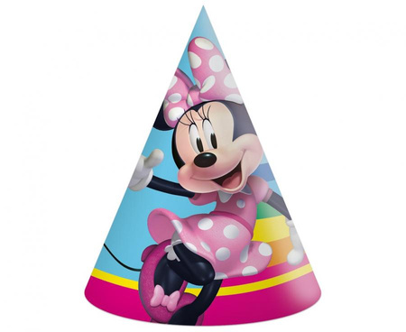 Czapeczki papierowe Minnie, 6 szt.