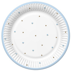 TALERZYKI PAPIEROWE GWIAZDKI CHŁOPIEC 23 CM