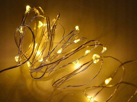 LAMPKI 200 LED CIEPŁE BIAŁE ŚWIATŁO 20M