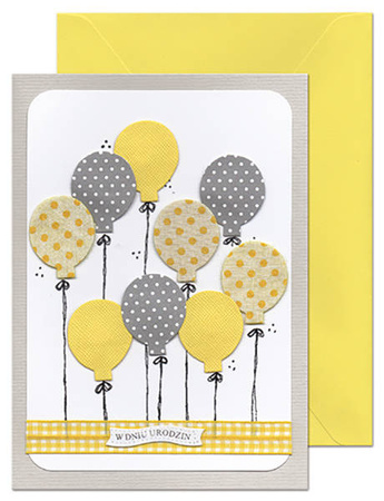 KARTKA URODZINOWA BALONY
