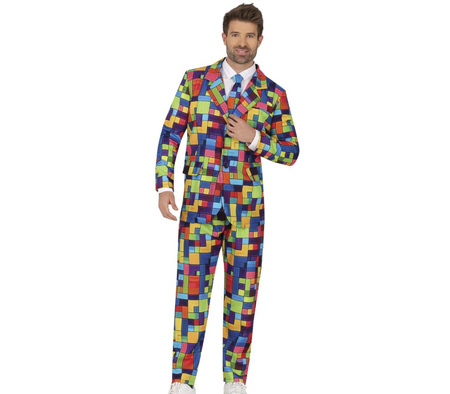 STRÓJ GARNITUR MĘSKI KLOCKI 