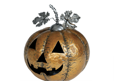 DYNIA METALOWA HALLOWEEN Z LAMPKĄ LED