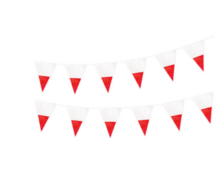 GIRLANDA FLAGI POLSKA 7 X 15 CM