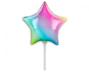 BALON FOLIOWY GWIAZDA GRADIENT 22 CM