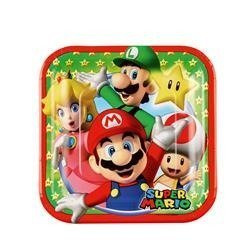 TALERZYKI PAPIEROWE SUPER MARIO 18 CM