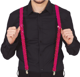 SZELKI CIEMNORÓŻOWE Z CEKINAMI