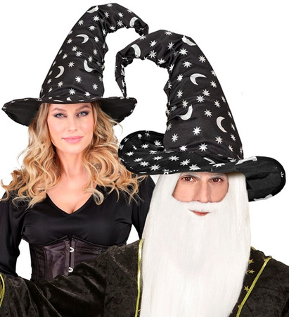 KAPELUSZ CZAROWNICY GWIAZDKI KSIĘŻYCE