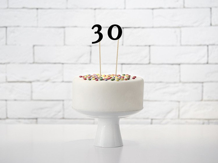 NUMERY NA STÓŁ CZARNY 24-26 CM 11 SZT