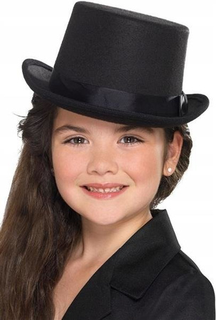 CYLINDER CZARNY DZIECIĘCY