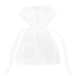 WORECZKI Z ORGANZY BIAŁE 10 SZT