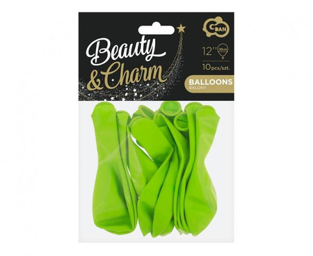 BALONY PASTELOWE PISTACJOWE 30 CM 10 SZT.