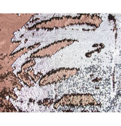 PODKŁADKA NA STÓŁ CEKINY RÓŻOWO-SREBRNA 30 X 40CM