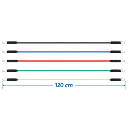 ZESTAW 5 GUM OPOROWYCH DO ĆWICZEŃ Z UCHWYTAMI