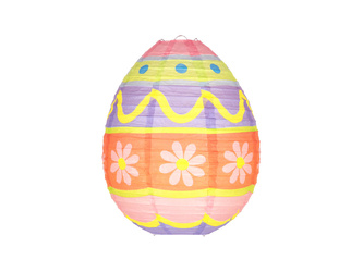 LAMPION PAPIEROWY PISANKA JAJKO STOKROTKA 25CM 1 SZT WIELKANOC