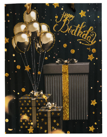 TORBA PREZENTOWA BIAŁA BALONY 23 X 18 X 10 cm