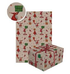 PAPIER PREZENTOWY KRAFT MIKOŁAJE 70 x 200 CM