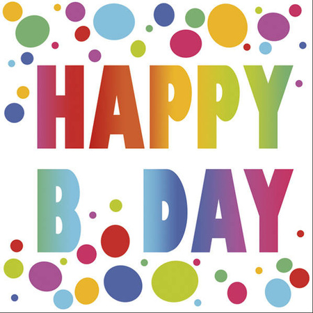 SERWETKI PAPIEROWE URODZINY 33 X 33 CM