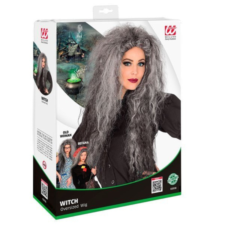 PERUKA STARUSZKA CZAROWNICA HALLOWEEN