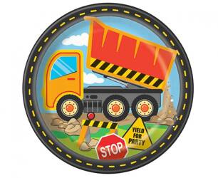 TALERZYKI PAPIEROWE BUDOWA 23 CM 8 SZT.