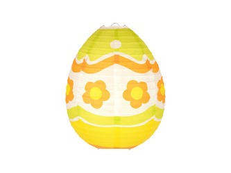 LAMPION PAPIEROWY PISANKA JAJKO ŻÓŁTY 25CM 1 SZT. WIELKANOC