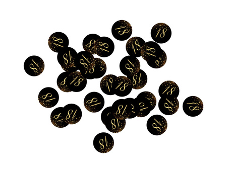 KONFETTI SPARKLING 18 URODZINY