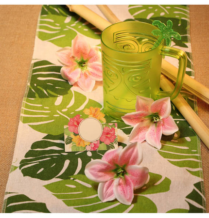 WINIETKI KWIATY HAWAJSKIE 8X8 CM 6 SZT.