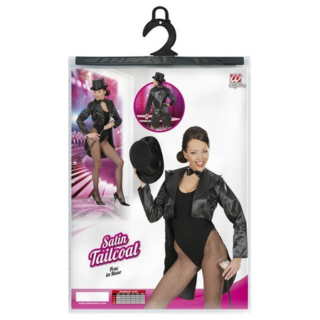 ŻAKIET SATYNOWY CZARNY