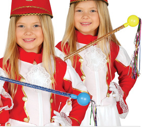 BATUTA MAŻORETKA DZIECIĘCA NIEBIESKA 55 CM