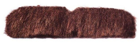 WĄSY BRĄZ MAŁE PROSTE