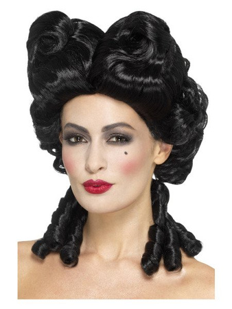 PERUKA BARONOWA CZARNA