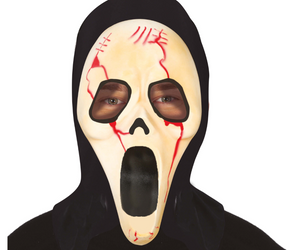 KRWAWA MASKA ​​ZABÓJCY Z KAPTUREM