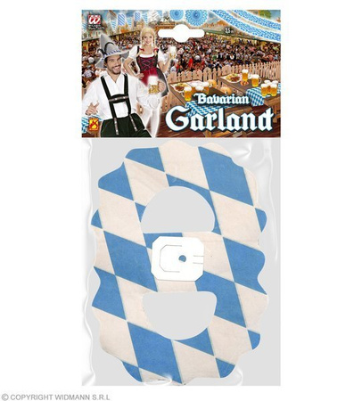 GIRLANDA BAWARSKA BIAŁO-NIEBIESKA