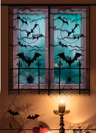 DEKORACJA NA OKNO DRZWI NIETOPERZE 102X213 CM 