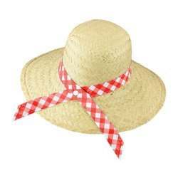 KAPELUSZ SŁOMKOWY SŁOMIANY Z TASIEMKĄ