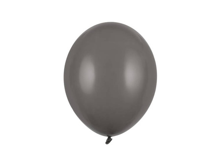 BALONY PASTEL SZARY 27 CM 10 SZT