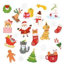 TATUAŻE ZMYWALNE BOŻE NARODZENIE 20 SZT