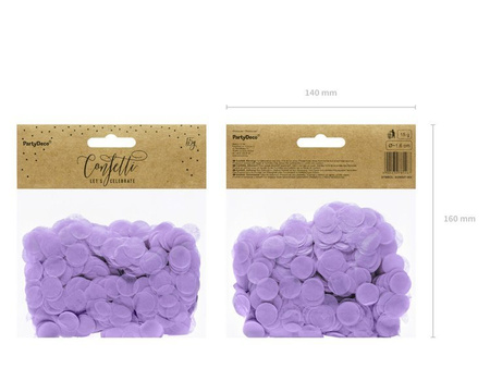 Konfetti Kółka, liliowy, 15g
