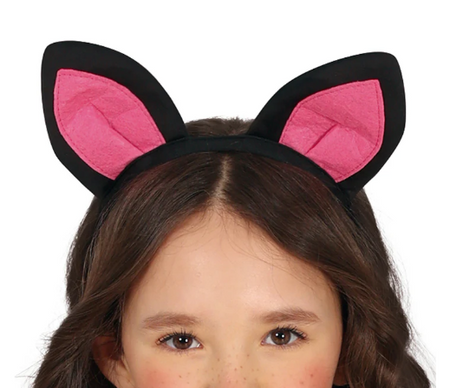 STRÓJ DLA DZIEWCZĄT CZARNY KOTEK