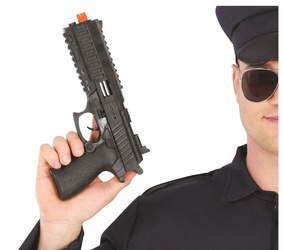 PISTOLET CZARNY 28 CM