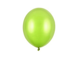 BALONY LATEKSOWE 27 CM METALIK LIMONKOWA ZIELEŃ 10 SZT