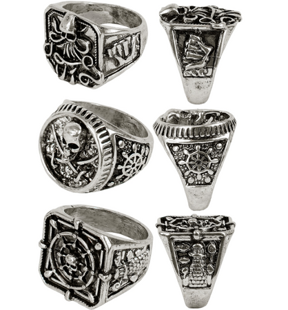 ZESTAW PIERŚCIONKÓW PIRACKICH