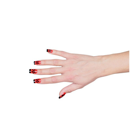 Zestaw paznokci sztuczne paznokcie biedronka biedronki 10 szt.