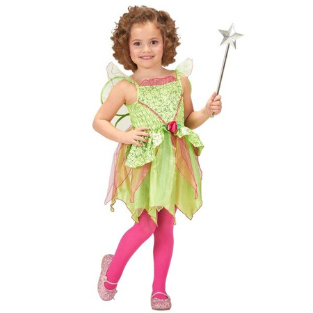 STRÓJ MAGICZNA WRÓŻKA ZIELONO RÓŻOWA